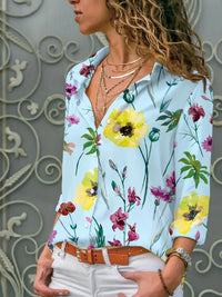 Casual Floral Women's Long-sleeved Blouse