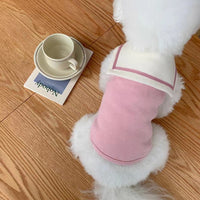 Sailor Collar Vest Thin Pet Clothing