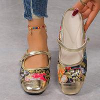 Womens Stylish Floral Slide Sandals For Summer
