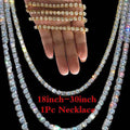 Single-row Tennis Chain Necklace