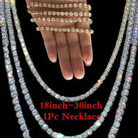 Single-row Tennis Chain Necklace