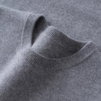 Cashmere Sweater Men's Low Round Neck Business Casual Cashmere Sweater