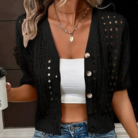 Women's Knitted Sexy Cutout Cardigan Jacket