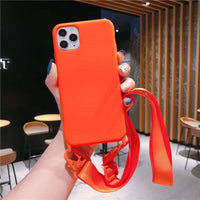 New Hot Sell Liquid Silicone Lanyard Phone Case