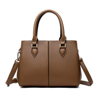 Womens Commuter Soft Leather Large-Capacity Crossbody Shoulder Bag