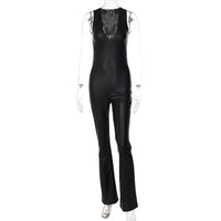 European And American Sleeveless Slim Jumpsuit Women