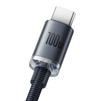 Crystal Shine Series Fast Charging Data Cable USB To Type C 100W