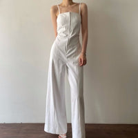 Back Strap Casual Long Suspender Jumpsuit