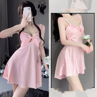 Women's Fashion Simple Camisole Nightdress Homewear Suit