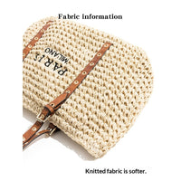 New Bohemian Style Minimalist Straw Bag For Beach And Seaside Vacations