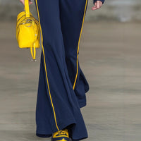 Women's Fashionable Casual Hoodie And Flare Pants Set