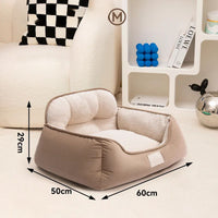 Cozy Plush Pet Bed Warm Washable Fluffy Sofa Toys Medium Dog Bed Kennel Indoor Blanket