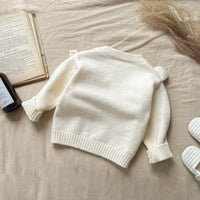 Autumn Winter Baby Long Sleeve Lace Collar Knitted Tops Children's Clothing