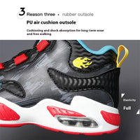 Cushion Basketball Rotating Button Running Shoes