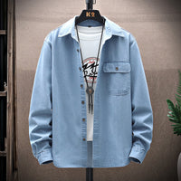 Solid Color Plain Shirt Simple Easy Matching Coat