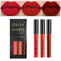 Matte Finish Velvet No Stain On Cup 3 PCs Suit Lip Gloss Liquid Lipstick