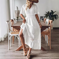 Plus-size Womens Beach Vacation Maxi Dress