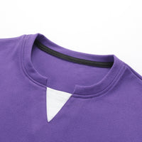 Mens Plus-Size Casual Long-Sleeve Mock Two-Piece Top