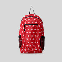Japanese-style Polka-dot Casual Backpack For Outdoor Use