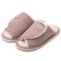 Men's And Women's Velcro Adjustable Open Slippers