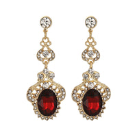 Creative Retro Waterdrop Tassel Long Earrings