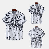 Hawaiian Floral Men's Short-sleeved Shirt Fashion