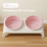 Cat food bowl-backrest model-green bowl on white background-pp-1 piece