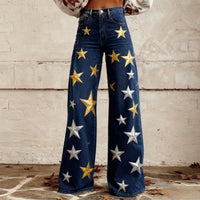 Slim-fit Twill Faux Denim Jeans Casual And Versatile