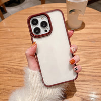 High-grade Metal Ring Transparent Mobile Phone Case