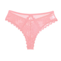 Womens Sexy Hollowed-Out Lace And Mesh Patchwork Thong