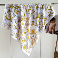 Fashion Printed Silk Scarf Twill Silk High Quality Square Scarf