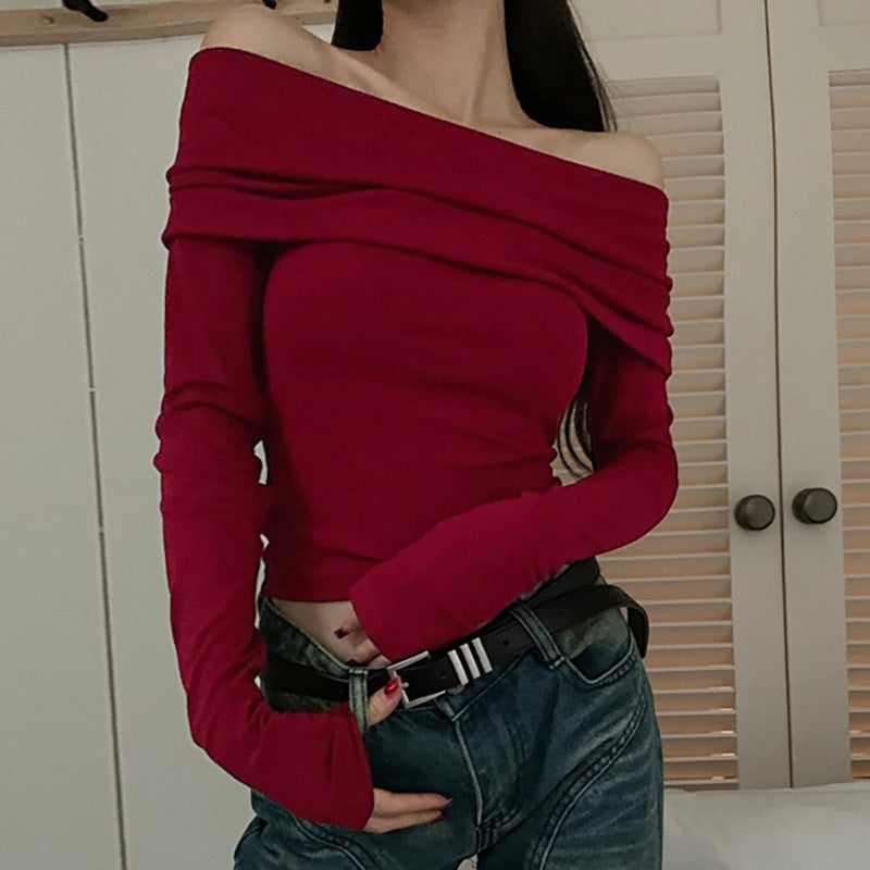 Fashion Tight Bottoming Shirt T-shirt For Women