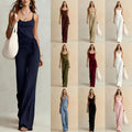 Casual Camisole Top And High-waisted Wide-leg Pants Set