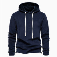 New Mens Long-sleeve Hoodie With A Stand-up Collar And A Half-zip