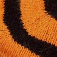 Half Turtleneck Contrast Color Striped Sweater