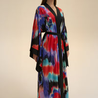 Satin Pajamas With Wide Sleeves For Women