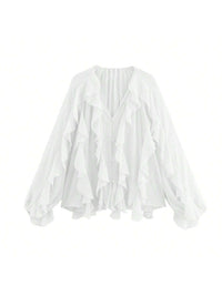 Women's Laminated Versatile Long Sleeve Shirt Pullover
