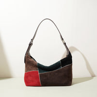 Cortical Women's Spliced Casual Crossbody Bag