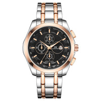 New Luminous Hands Alloy Mens Quartz Watch