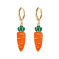 Womens Alloy Fruit Earrings Lemon AvocadoStrawberry