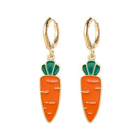 Womens Alloy Fruit Earrings Lemon AvocadoStrawberry