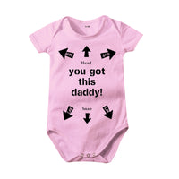 Cotton Letter Arrow Print Baby Siamese Triangle Romper