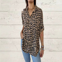 Shirt Mid-sleeve Fashion Casual Polo Collar Women's Shirt
