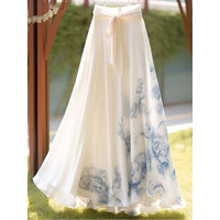 New Chinese-style Improved Design Women's Printed Dress
