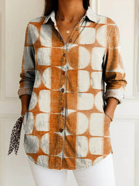 European And American Women's Animal-print Blouse