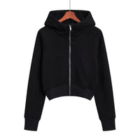 Women's Short Slim Outdoor Sports Hoodie