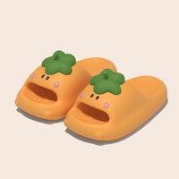 Cute Cartoon Eggplant Slippers For Women Summer Style