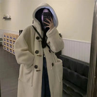 Lamb Wool Loose Women's New Mid-length Coat