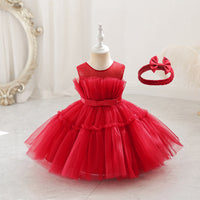 Children's Fashion Sleeveless Mesh Dress