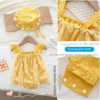 Baby Sleeveless Vest Jumpsuit Suspender Briefs Little Princess Dress